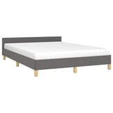VidaXL Bedframe Donkergrijs 140x190 cm - 51% Korting!