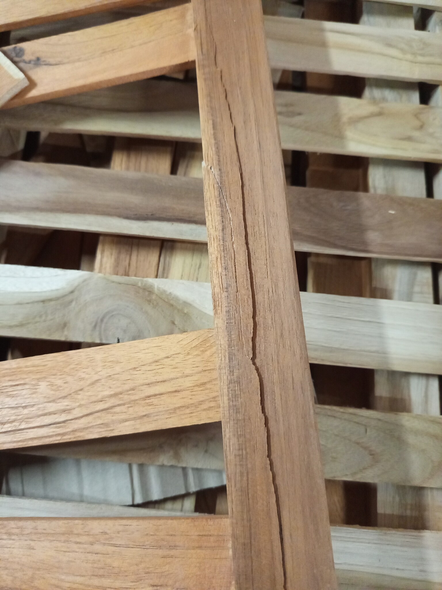 VidaXL Wasmand Massief Teakhout (50x35x60cm) - 77% Korting!