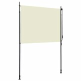 VidaXL Buitenrolgordijn Crème 150x270cm - 55% Korting!