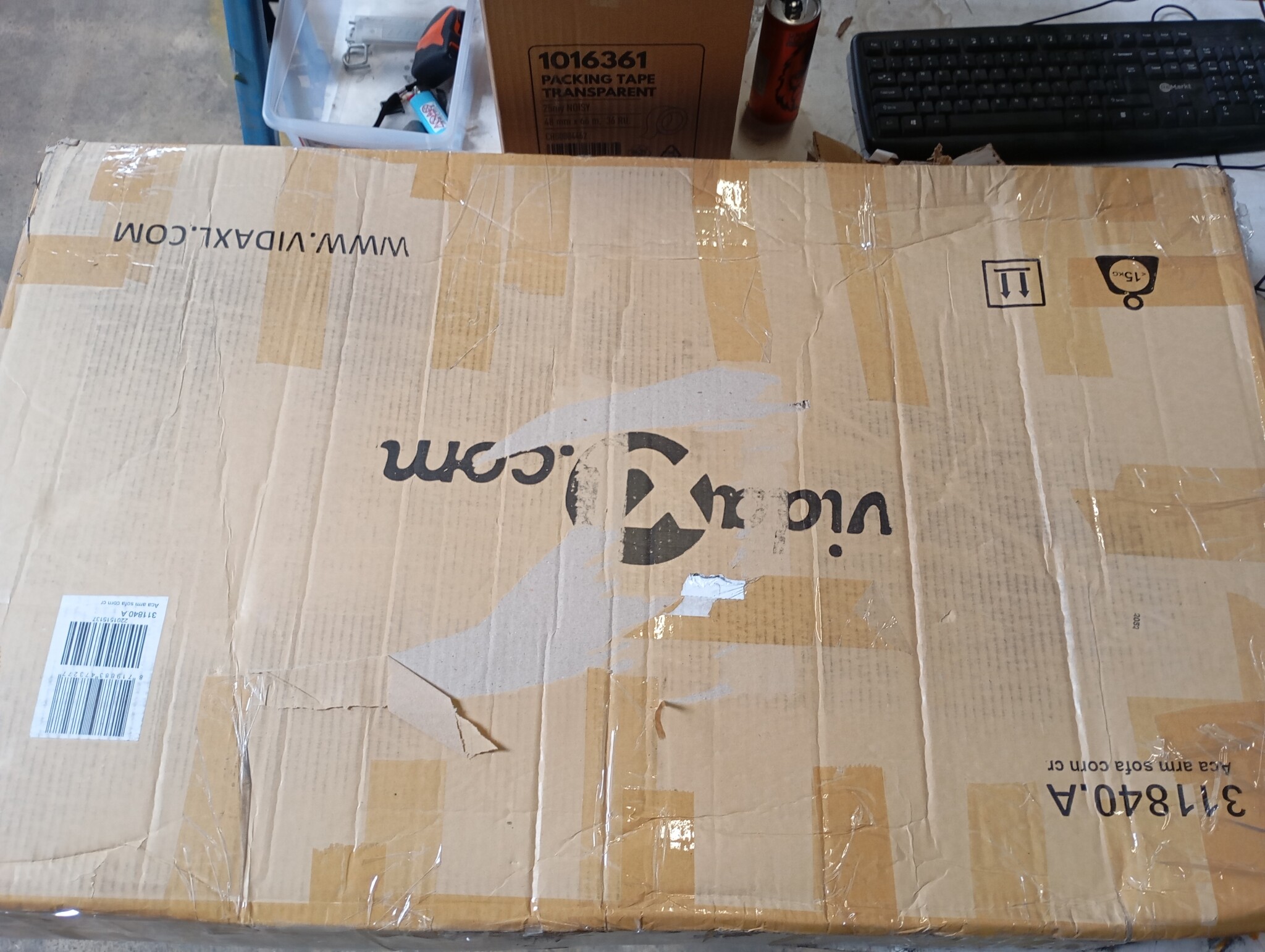 VidaXL Hoekbank Acaciahout Crème 66% Korting