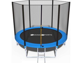 Trampoline 305 cm met Net & Ladder - Blauw - 54% Korting!
