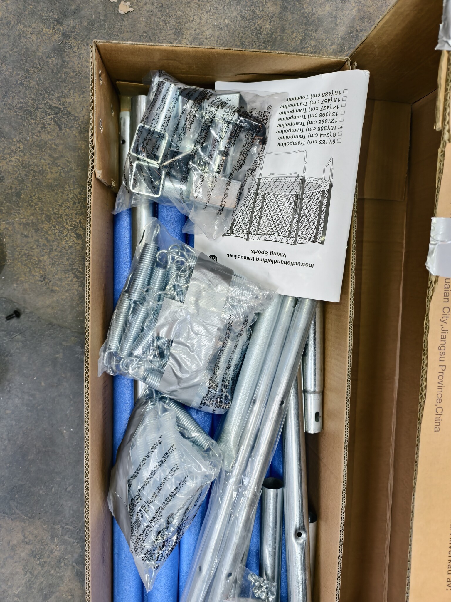 Trampoline 305 cm met Net & Ladder - Blauw - 54% Korting!