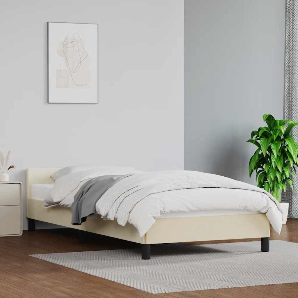 Retrotje: VidaXL Bedframe Crème 80x200 - 75% Korting!