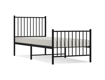 VidaXL Bedframe Metaal Zwart 80x200 cm - 51% Korting!
