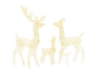 VidaXL Rendierfamilie Decoratie 300 LED's Warmwit - 78% Korting