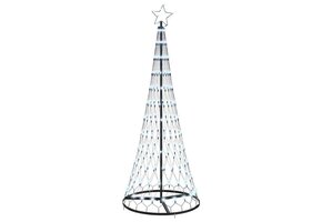 vidaXL LED Kerstboom Koudwit - 184.5cm - 64% Korting