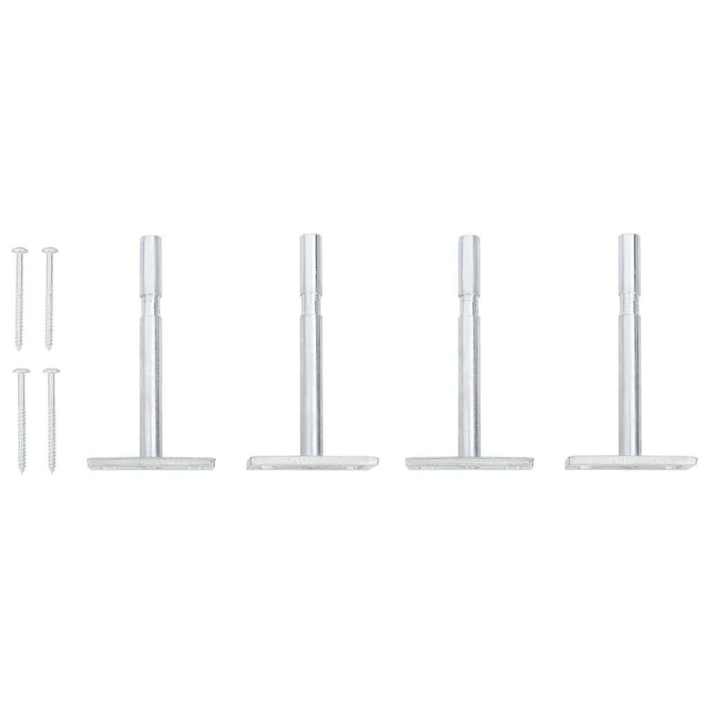 vidaXL Wandschappen 2 st met lade 60x23,5x10 cm MDF eikenkleurig wit