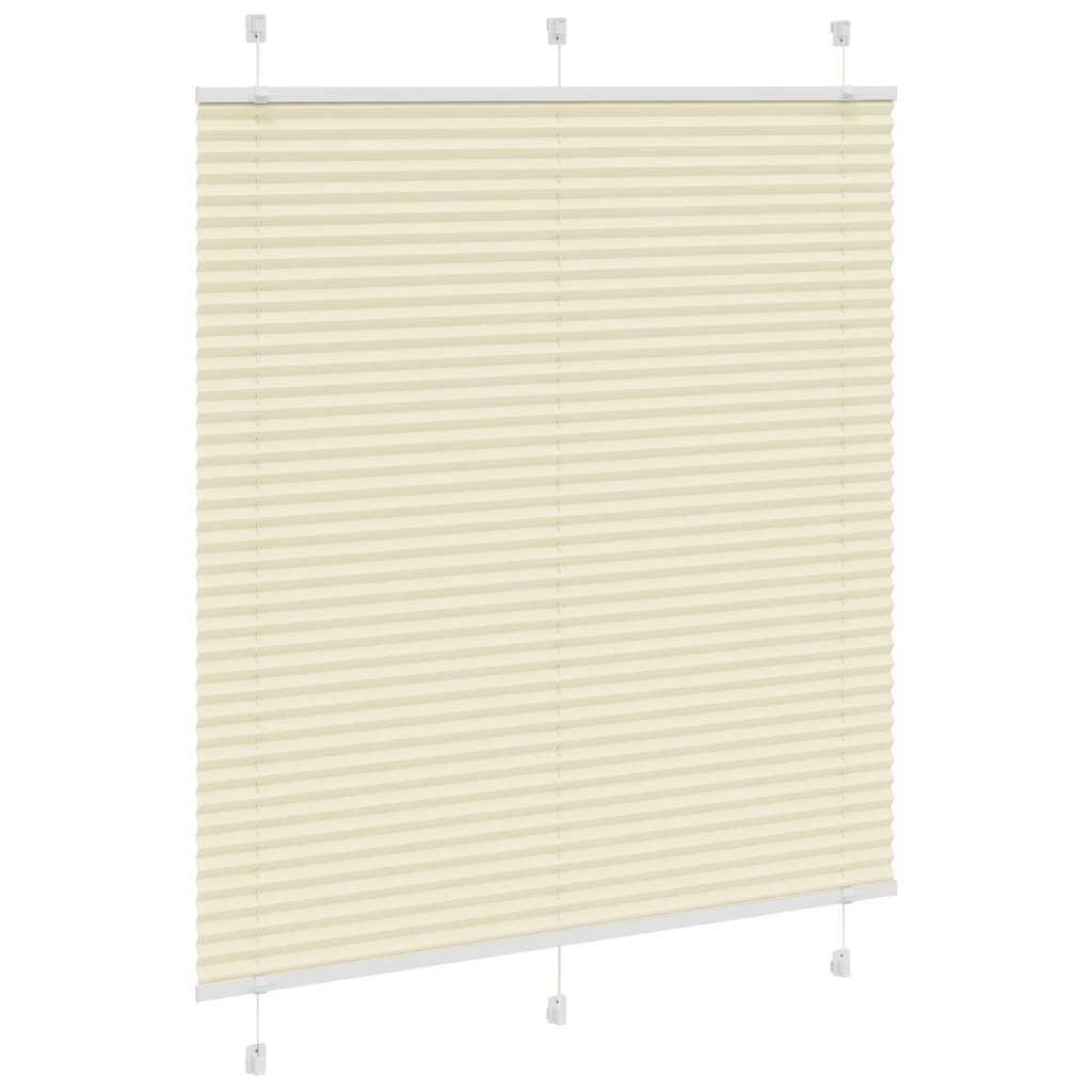 vidaXL Plissé Gordijn Crème (120x100cm) - 27% Korting