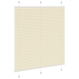 vidaXL Plissé Gordijn Crème (120x100cm) - 27% Korting