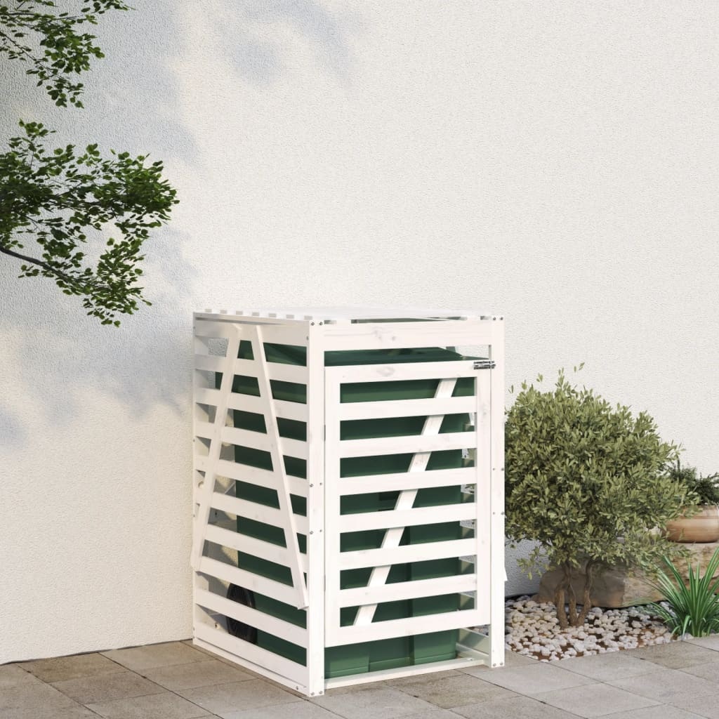 vidaXL Containerberging Grenenhout Wit - 61% Korting