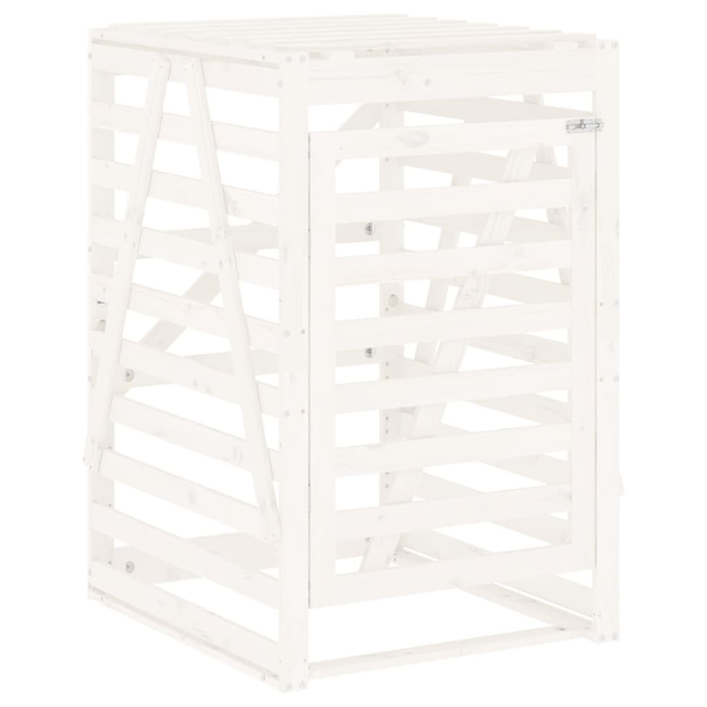 vidaXL Containerberging Grenenhout Wit - 61% Korting