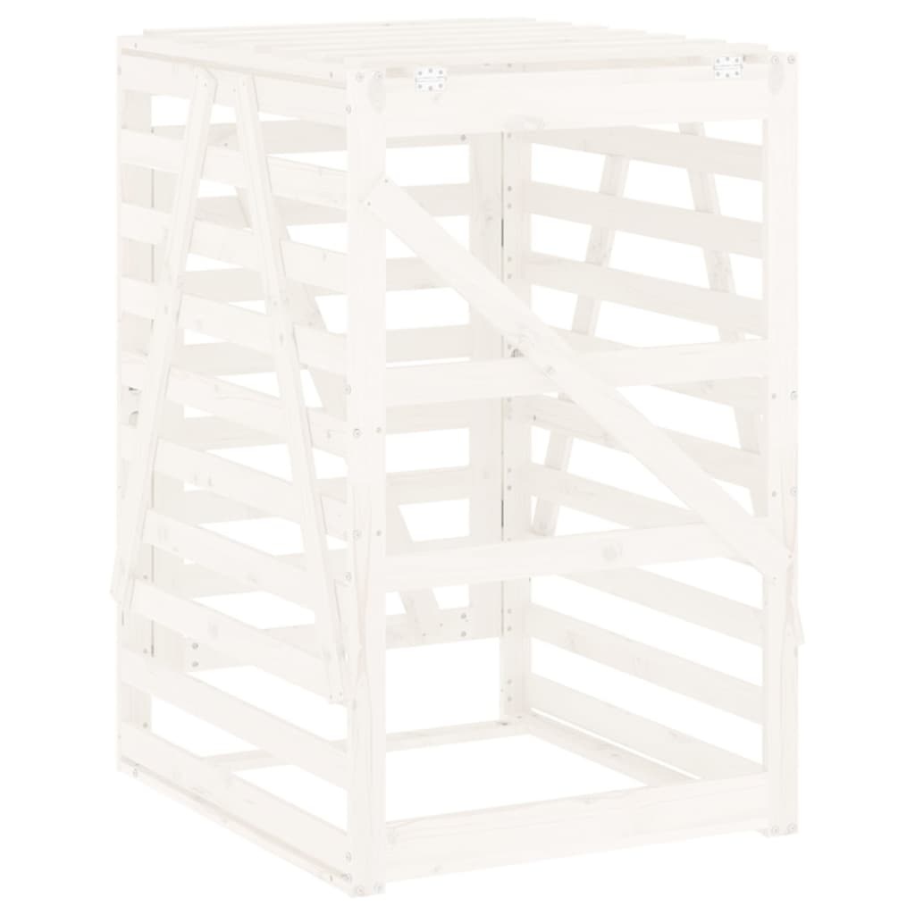 vidaXL Containerberging Grenenhout Wit - 61% Korting
