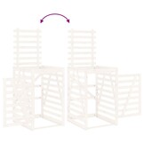 vidaXL Containerberging Grenenhout Wit - 61% Korting