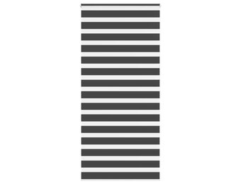 VidaXL Zebra Rolgordijn 100x200cm Zwart - 67% Korting