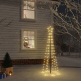 VidaXL Kerstboom 180cm met 108 LED's & Grondpin - 69% Korting!