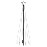 VidaXL Kerstboom 180cm met 108 LED's & Grondpin - 69% Korting!