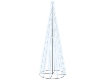 VidaXL Kegelkerstboom Koudwit - 732 LED's, 160x500 cm (62% Korting)