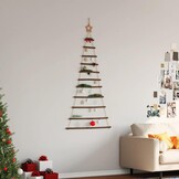 vidaXL Houten Hangende Kerstboom (74x150 cm) met Topster - 54% Korting!