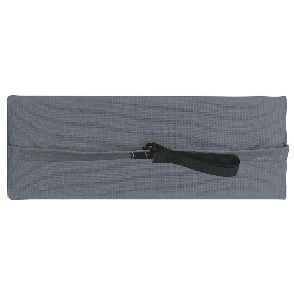 vidaXL Hoofdsteun Ligstoel 40x7,5x15cm Textileen Grijs (46% Korting)