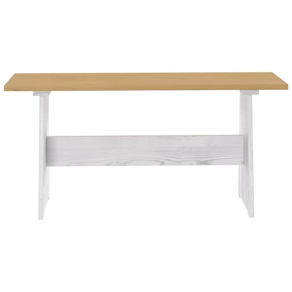 vidaXL Eettafel + Bankje REINE - Massief Grenenhout - 34% Korting