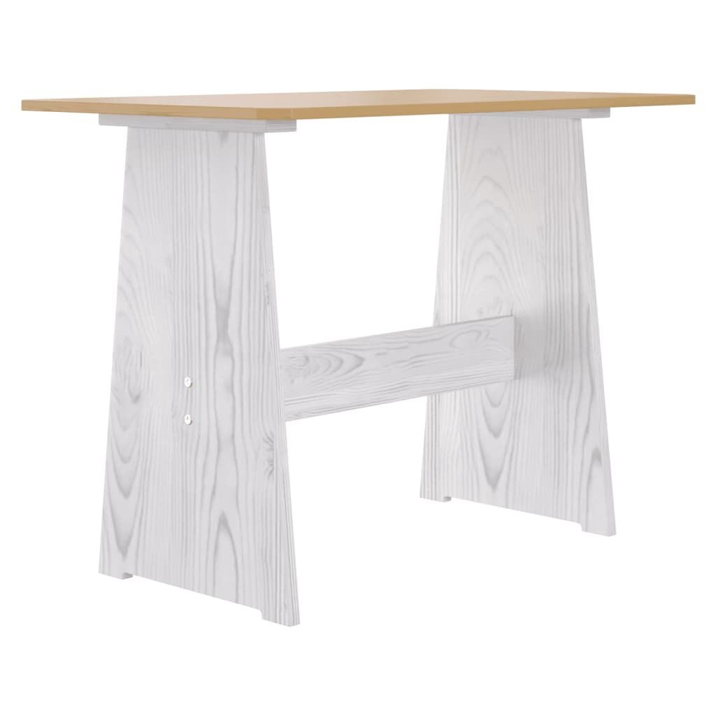 vidaXL Eettafel + Bankje REINE - Massief Grenenhout - 34% Korting