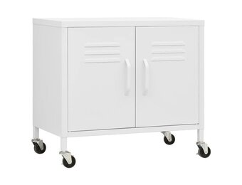 vidaXL Opbergkast Staal Wit (60x35x56cm) - 34% Korting!