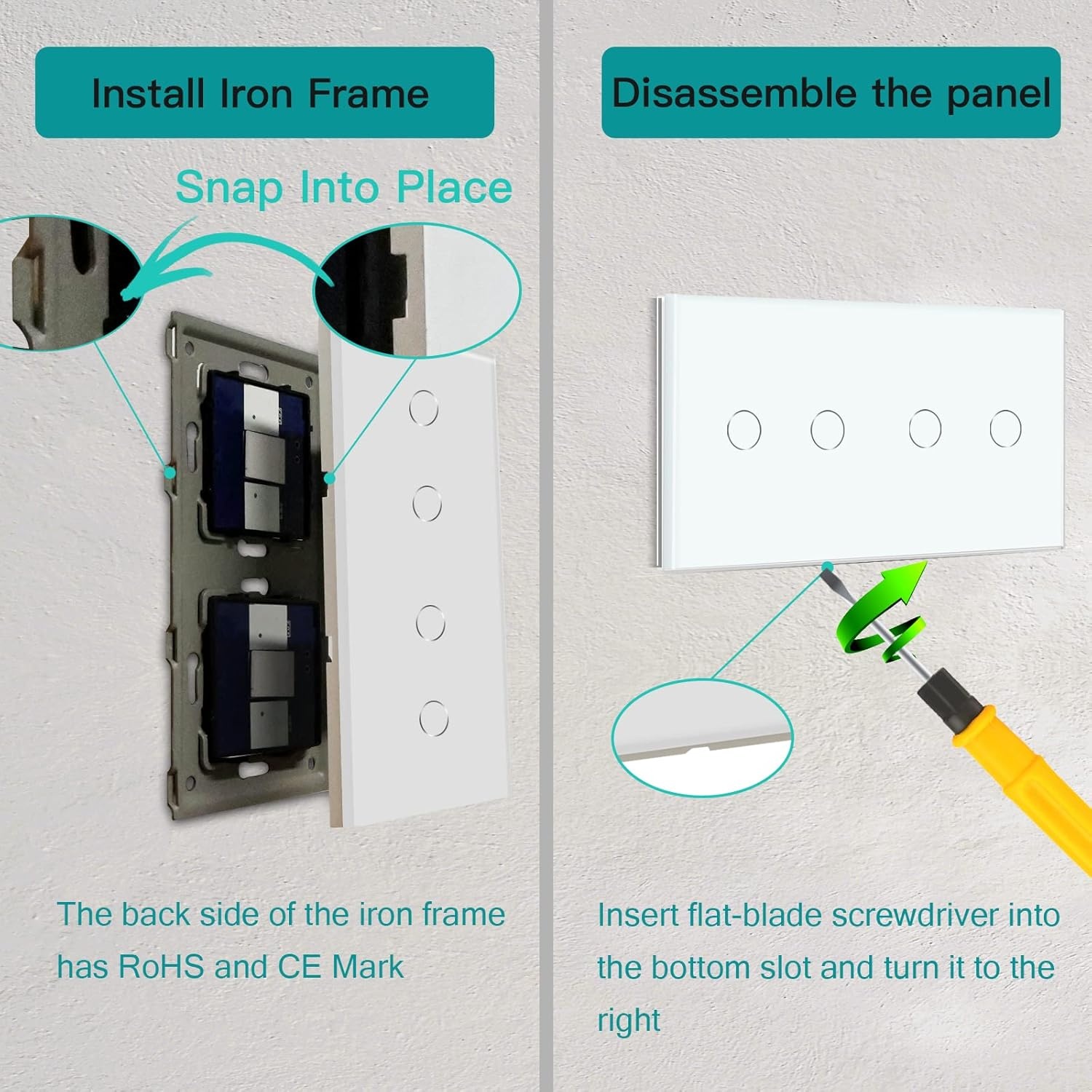 BSEED Slimme Dubbele Wi-Fi Schakelaar - 59% Korting