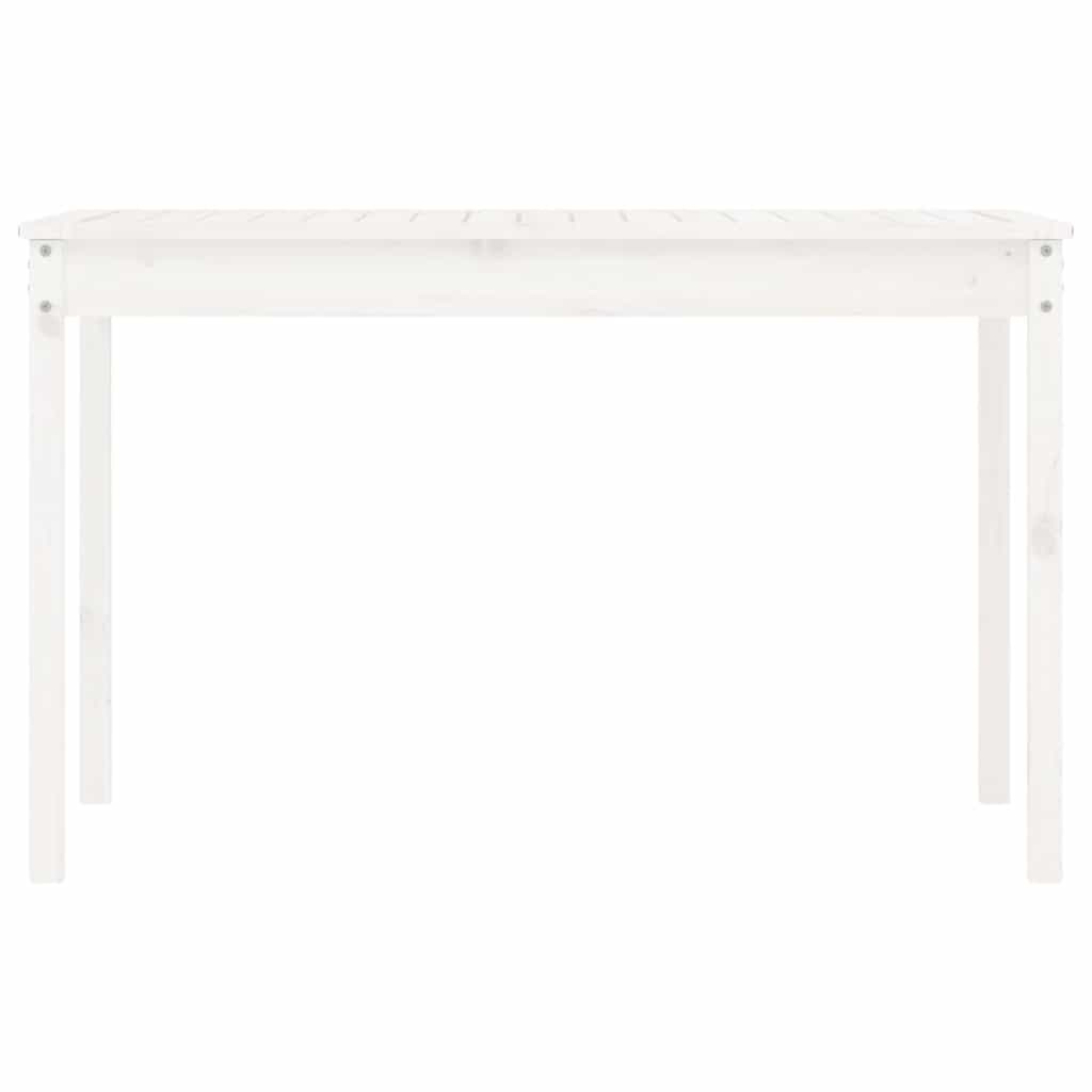 vidaXL Tuintafel Grenenhout Wit - 54% Korting!