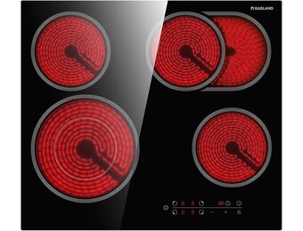 GASLAND CH604BF Keramische Kookplaat - 4 zones - Zwart - 43% korting