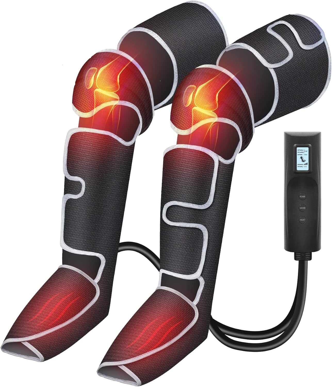COMFIER Beenmassager met Warmte & Compressie - Zwart (42% Korting)