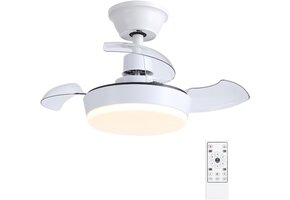 Plafondventilator met licht & afstandsbediening - 60cm - 41% korting