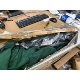 vidaXL Parasol 3-laags met aluminium paal 2,5 m groen