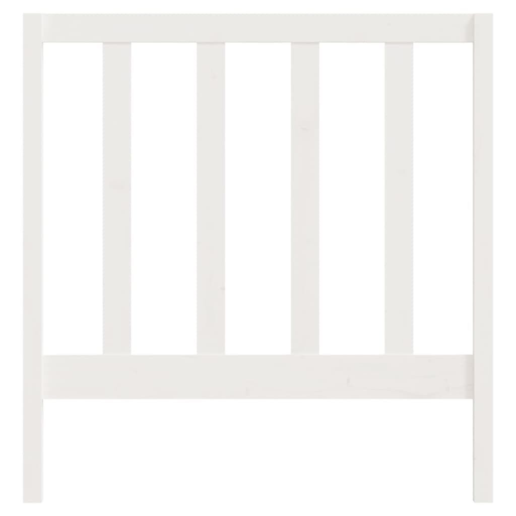 vidaXL Massief Grenenhouten Hoofdbord - Wit (96x100cm) - 51% Korting!