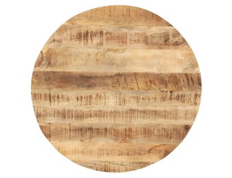 vidaXL Tafelblad rond 25-27 mm 80 cm massief mangohout