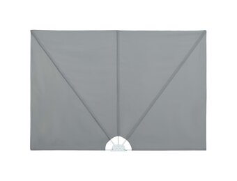 vidaXL Terrasscherm inklapbaar 240x160 cm grijs