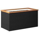 vidaXL Plantenbak 80x40x40 cm poly rattan zwart