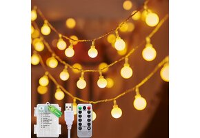 Sfeervolle 12M LED Lichtsnoer - 100 Lampjes - 8 Modi - 35% Korting