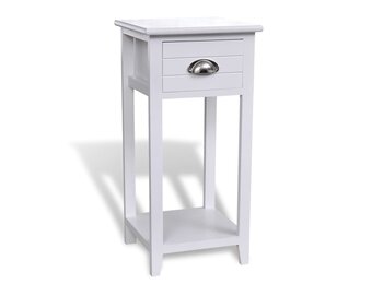 Nachtkastje met Lade Wit - 68% Korting!