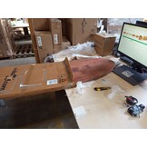 vidaXL Tafelblad ovaal 120x50x3,8 cm massief acaciahout