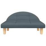 vidaXL Hondenmand 70x52x30 cm stof donkergrijs