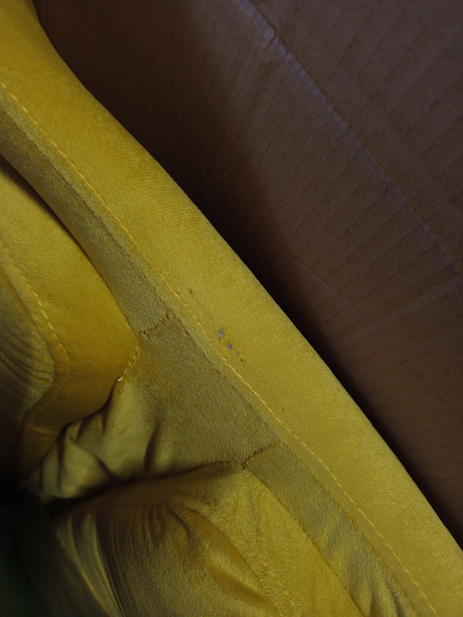 vidaXL Relaxstoel fluweel mosterdgeel