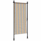 vidaXL Rolgordijn Buiten 120x270cm - Geel/Wit (34% Korting)