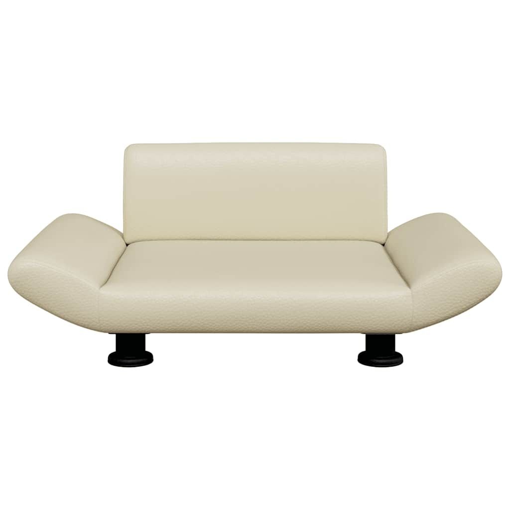 vidaXL Hondenmand Kunstleer Crème (70x45x28cm) - 53% Korting!