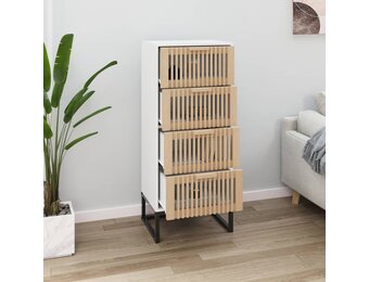 vidaXL Hoge Kast Wit (40x30x95 cm) - 59% Korting