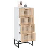 vidaXL Hoge Kast Wit (40x30x95 cm) - 59% Korting