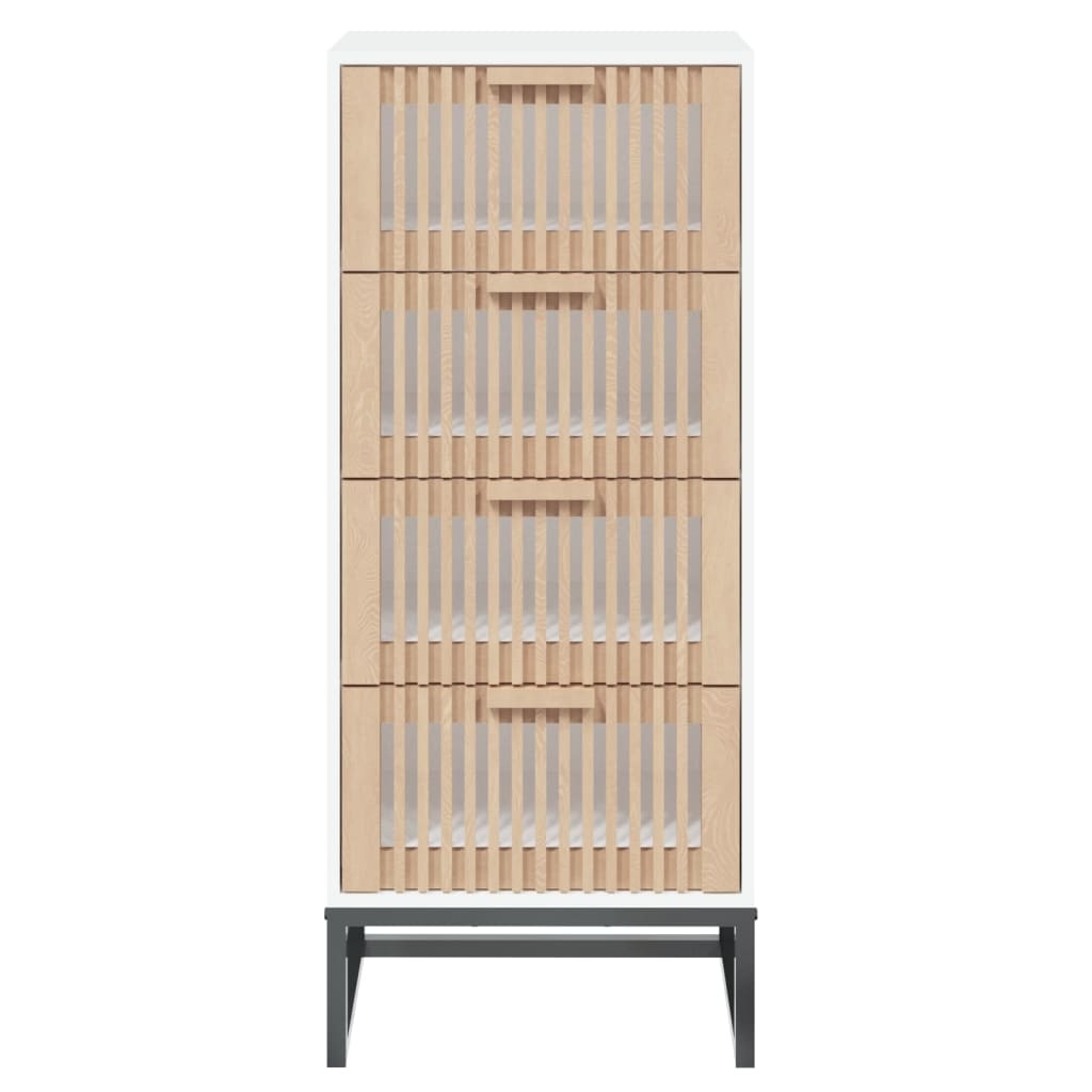 vidaXL Hoge Kast Wit (40x30x95 cm) - 59% Korting