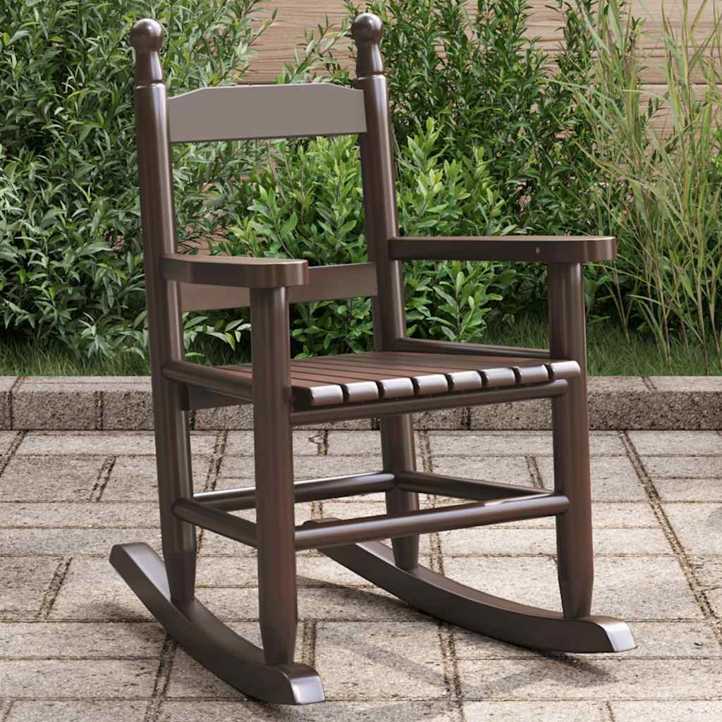 VidaXL Schommelstoel Kinderen Populierenhout Bruin - 52% Korting!