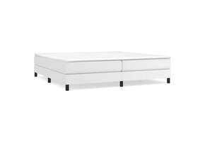 vidaXL Wit Kunstleren Bedframe 200x200 cm | 62% Korting