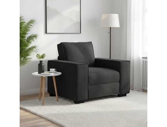 vidaXL Fauteuil - 60cm Zwart Fluweel - 54% Korting