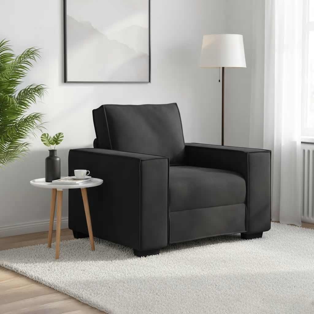 vidaXL Fauteuil - 60cm Zwart Fluweel - 54% Korting